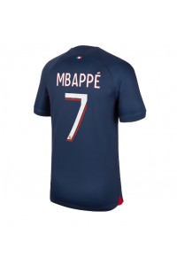Paris Saint-Germain Kylian Mbappe #7 Jalkapallovaatteet Kotipaita 2023-24 Lyhythihainen